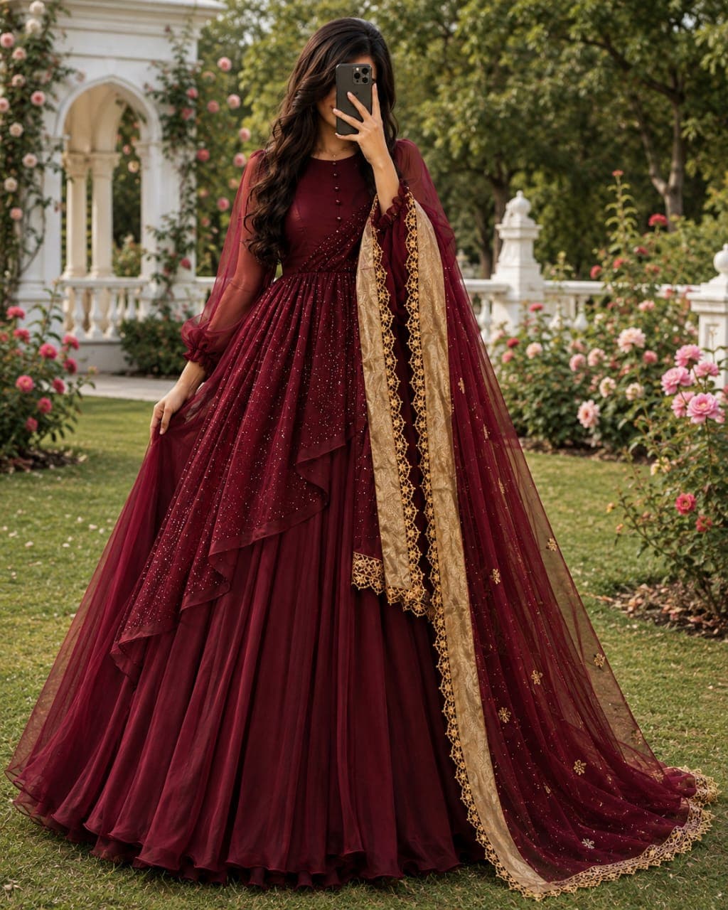 Madiha Ruby Encrusted