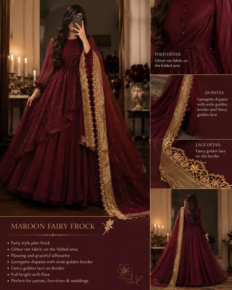 Laiba Pearl Symphony - Handcrafted Pakistani Wedding Dresses by AYSAL